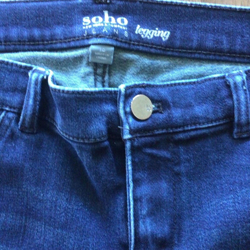 New York & Co. Soho Women's Deep Blue Skinny Jeans sz 10 - Picture 8 of 10